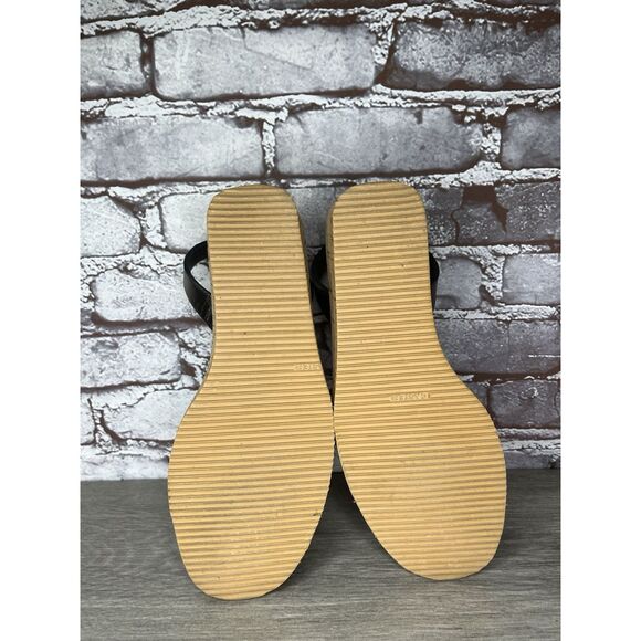 Calaxini Metallic Bronze Leather Avarca Wedge Slingback Sandals Women Sz 40EU/9M - Picture 8 of 16